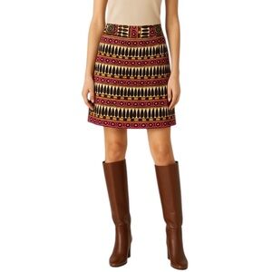 NWT Milly Silk Skirt with Etched Large Artisan Buttons Size 12